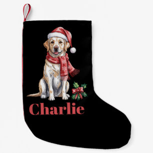 Personalised Name Labrador Retriever Christmas Small Christmas Stocking