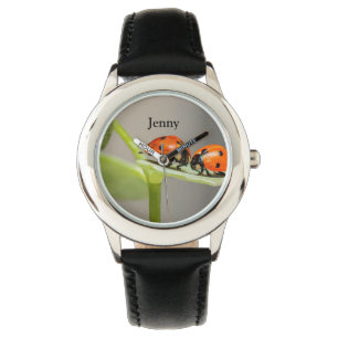 Personalised Name Ladybugs Watch
