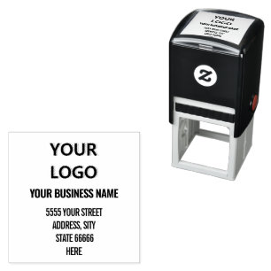 Personalised Name Logo Address Self-inking Stamp 