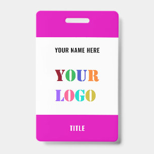 Personalised Name Logo Info Branded Business Badge ID Badge
