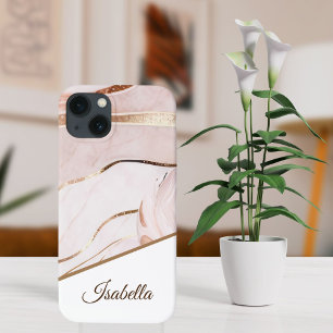 Personalised Name Luxe Marble iPhone 13 Case