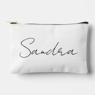 Personalised Name Makeup Bag, Custom Monogrammed C Accessory Pouch