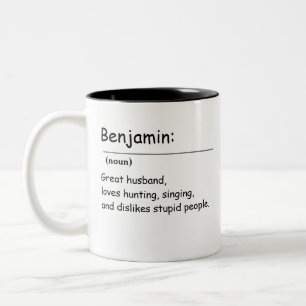 Personalised Name Meaning With Definition Two-Tone Coffee Mug