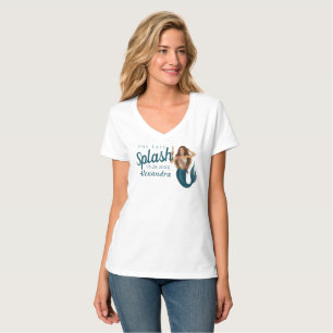 Personalised Name Mermaid Bachelorette T-Shirt