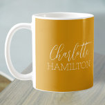 Personalised Name Modern Simple Coffee Mug<br><div class="desc">Personalised Name Modern Simple mug by Ricaso - easy to add your own first and surname to this classy coffee mug. with typography coupling</div>