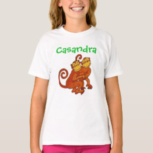 Personalised /name .Monkeys /Noah's Floating Zoo T-Shirt