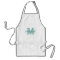 Personalised name monogram apron | Turquoise blue