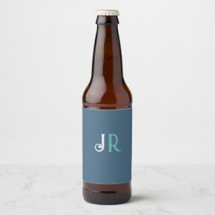Personalised Name Monogram Beer Bottle Label