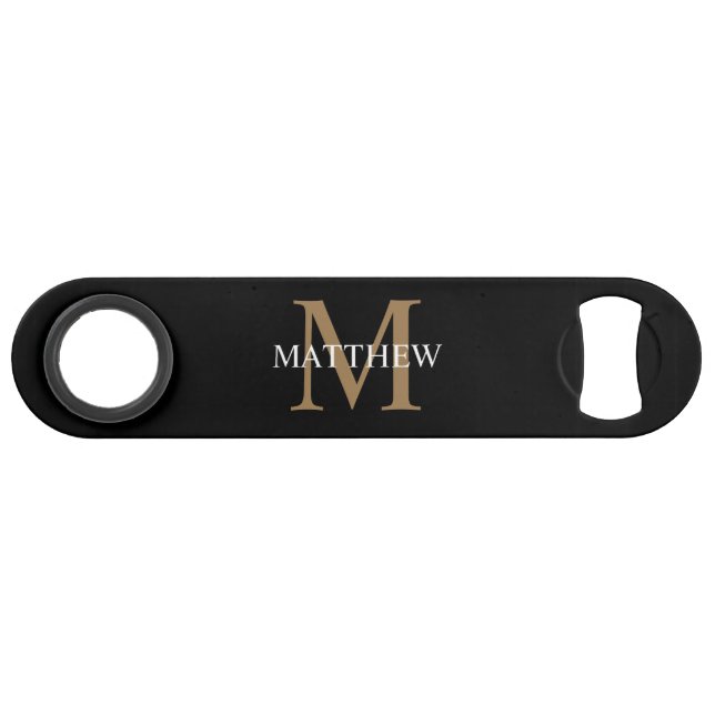 Personalised Name Monogram Black (Front (Horizontal))