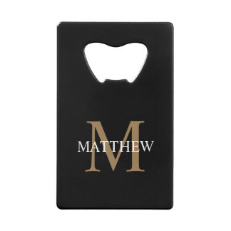 Personalised Name Monogram Black