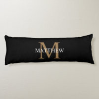 Personalised Name Monogram Black