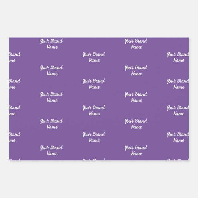 Personalised Name Monogram Business Wrapping Paper (Front)