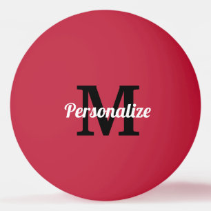 Personalised name monogram coloured table tennis ping pong ball