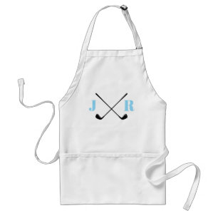 Personalised Name Monogram Golf Clubs Standard Apron