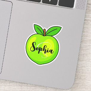 Personalised Name & Monogram Green Lime Teacher