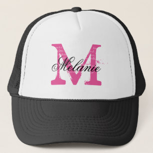 Personalised name monogram hat for wedding party