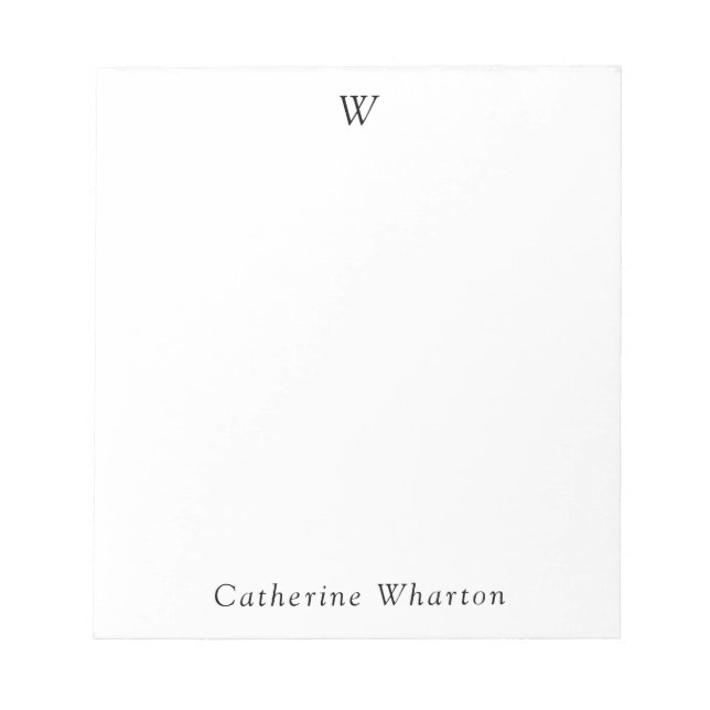 Personalised Name Monogram Notepad (Front)