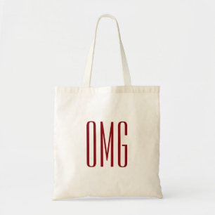Personalised name monogram "OMG" Tote Bag