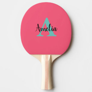 Personalised Name Monogram Ping Pong Paddle