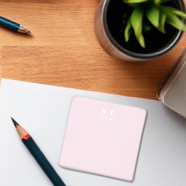 Personalised Name Monogram Post-it Notes (Creator Uploaded)