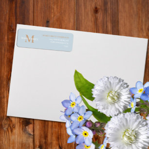 Personalised Name Monogram Return Address