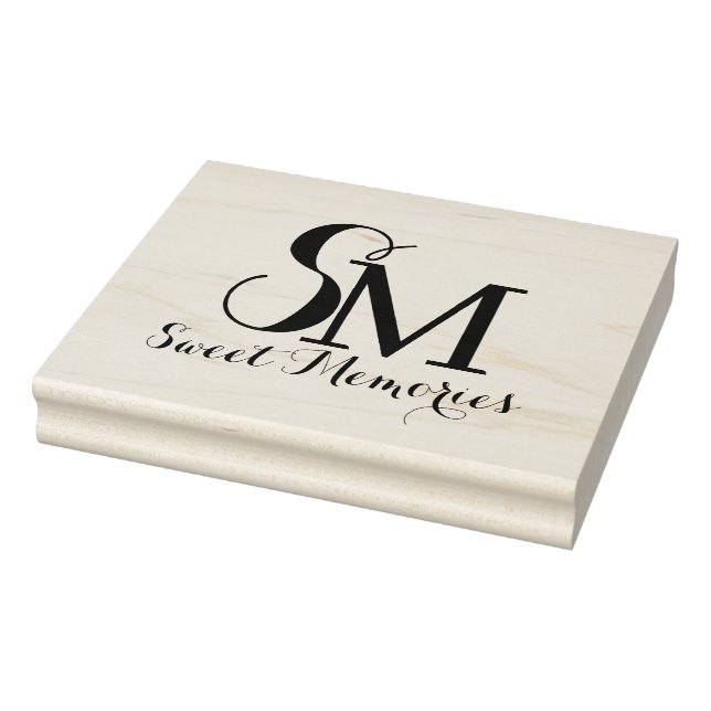 Personalised Name Monogram | Rubber Stamp (Stamp)
