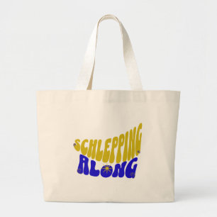 Personalised Name Monogram Schlepping Along Large Tote Bag