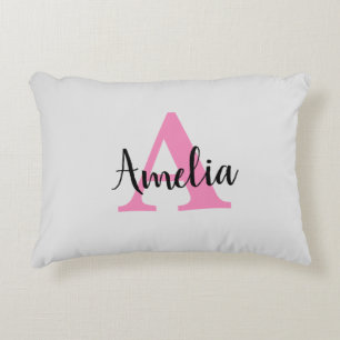 Personalised Name Monogram Script Decorative Cushion