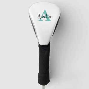 Personalised Name Monogram Script Golf Head Cover