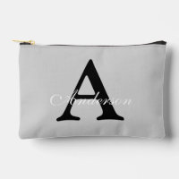 Personalised Name Monogram Silver Background