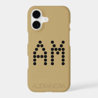 Personalised Name & Monogram Smart Font On Gold