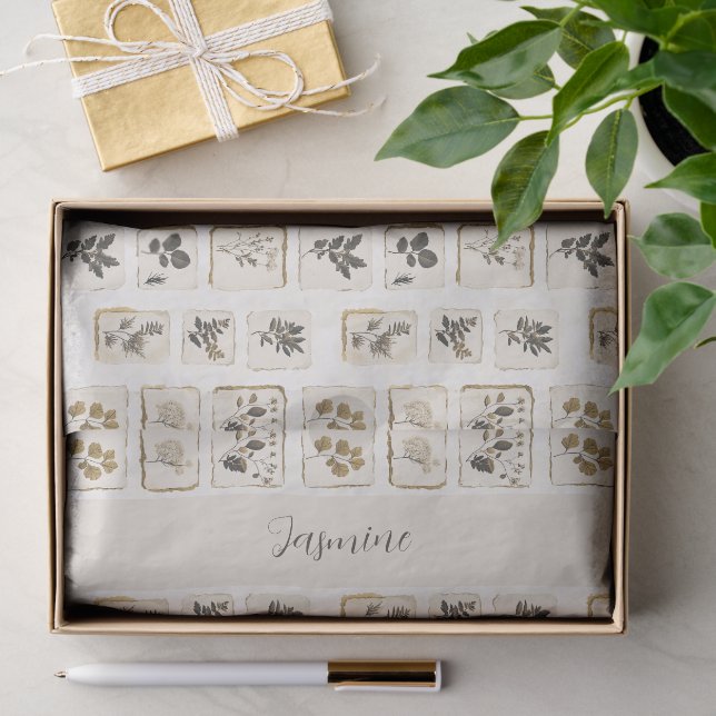 Personalised Name Monogram Tissue Paper Custom  (Gift)