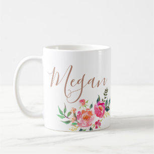 personalised name monogrammed too coffee mug