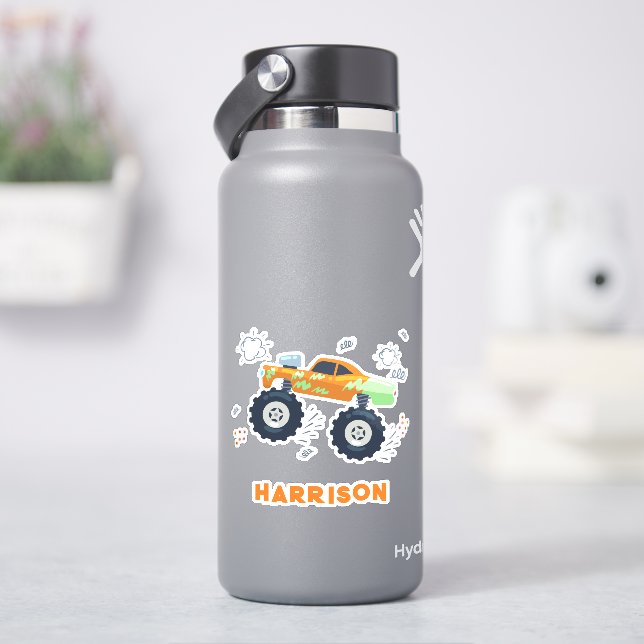 Personalised Name Monster Car Trucks (HydroFlask)