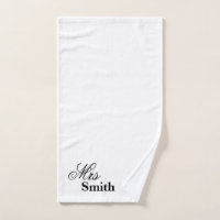 Personalised Name Mrs Smith White