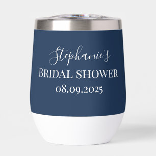 Personalised Name Navy Blue Script Monogram
