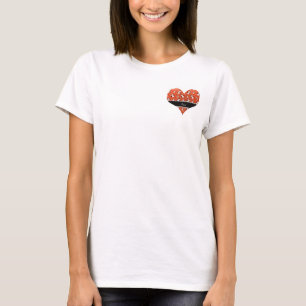 Personalised name neon orange glitter penguins T-Shirt