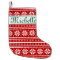 Personalised name nordic Christmas stocking