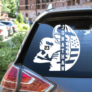 Personalised Name & Number Football Decal