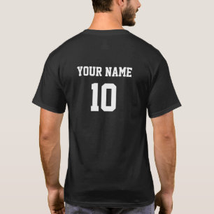 Personalised Name Number Front Back  T-Shirt