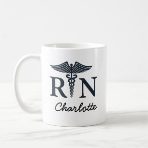 Personalised Name Nurse Gift RN Nurse  Coffee Mug