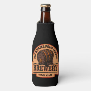 Personalised NAME Old Oak Barrel Beer Keg Brewery Bottle Cooler