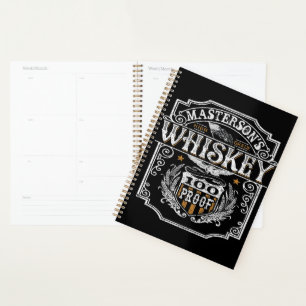 Personalised NAME Old West Whiskey Brewery Bar Planner