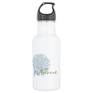 Personalised Name on Hydrangea 532 Ml Water Bottle