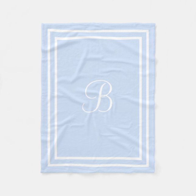 Personalised name or initial fleece Blanket (Front)