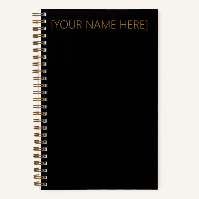 Personalised Name or Monogram Notebook  (Front)