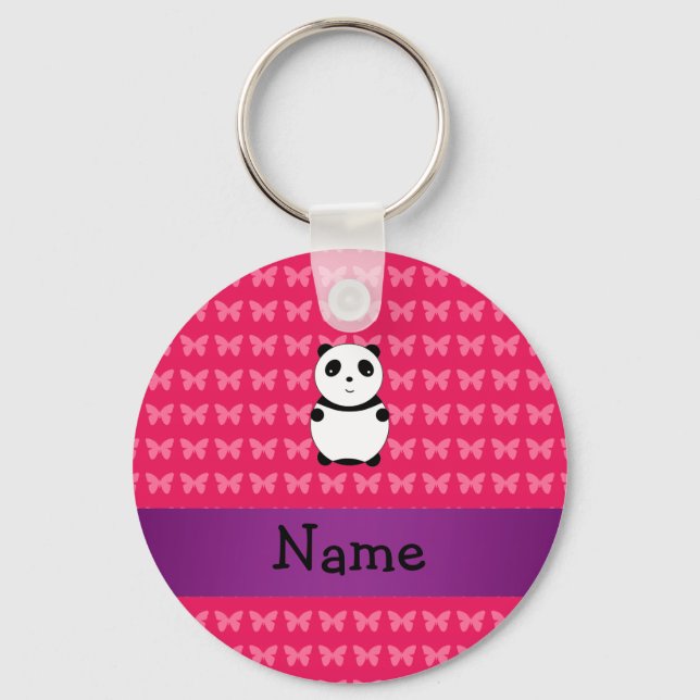 Personalised name panda key ring (Front)