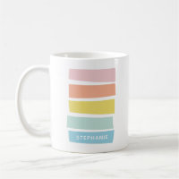 Personalised Name Pastel Geometric Simple Chic
