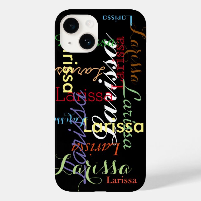personalised name pattern for her Case-Mate iPhone case (Back)
