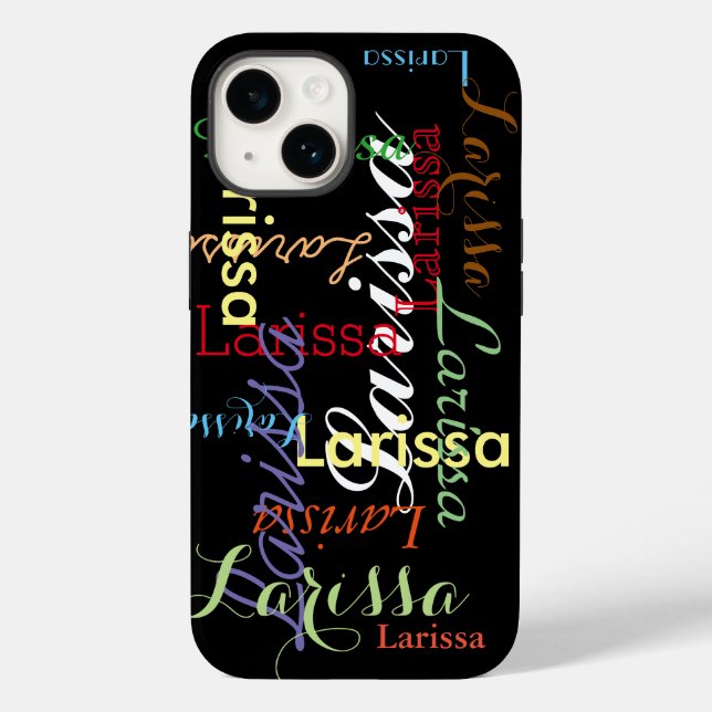 personalised name pattern for her Case-Mate iPhone case (Back)